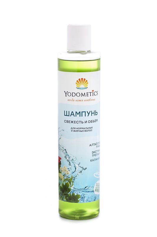 Шампунь для нормальных и жирных волос «Алтайские травы», 350 мл, Йодометика