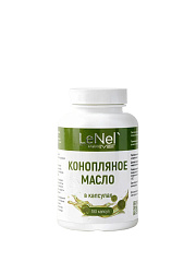Масло конопли в капсулах, 180 капсул, Lenel