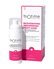 Маска омолаживающая и питательная ночная для лица, 50 мл, BioTime for home care 