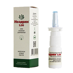 БАВ Спрей "Ноздрин 3.90" без запаха, 10 мл, ИЦ23