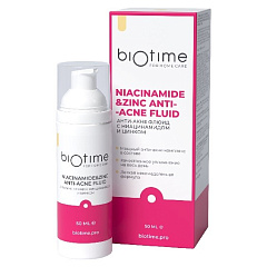 Флюид для лица с ниацинамидом и цинком Anti Acne, 50 мл, BioTime for home care