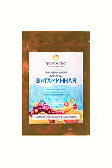 Маска тканевая "Витаминная" (сияние, молодость, здоровье) для лица, 25 мл, Йодометика