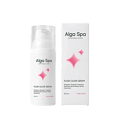 Сыворотка для лица и шеи с комбучкой, FLASH GLOW, 30 мл, AlgaSpa