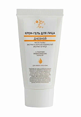 Крем-гель масло тыквы, экстракты морских водорослей и огурца,дневной,SPF 15, для лица,50мл,Микролиз