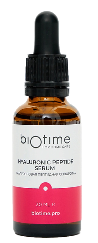 Сыворотка гиалуроновая пептидная для лица, 30 мл,  BioTime for home care