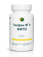 Антиоксидант Тиофан М+ фито, 60 капсул (по 450 мг), НИА