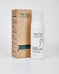 Пенка-мусс деликатная на основе микроводоросли Chlorella для интимной гигиены, 150 мл, Alga Spa